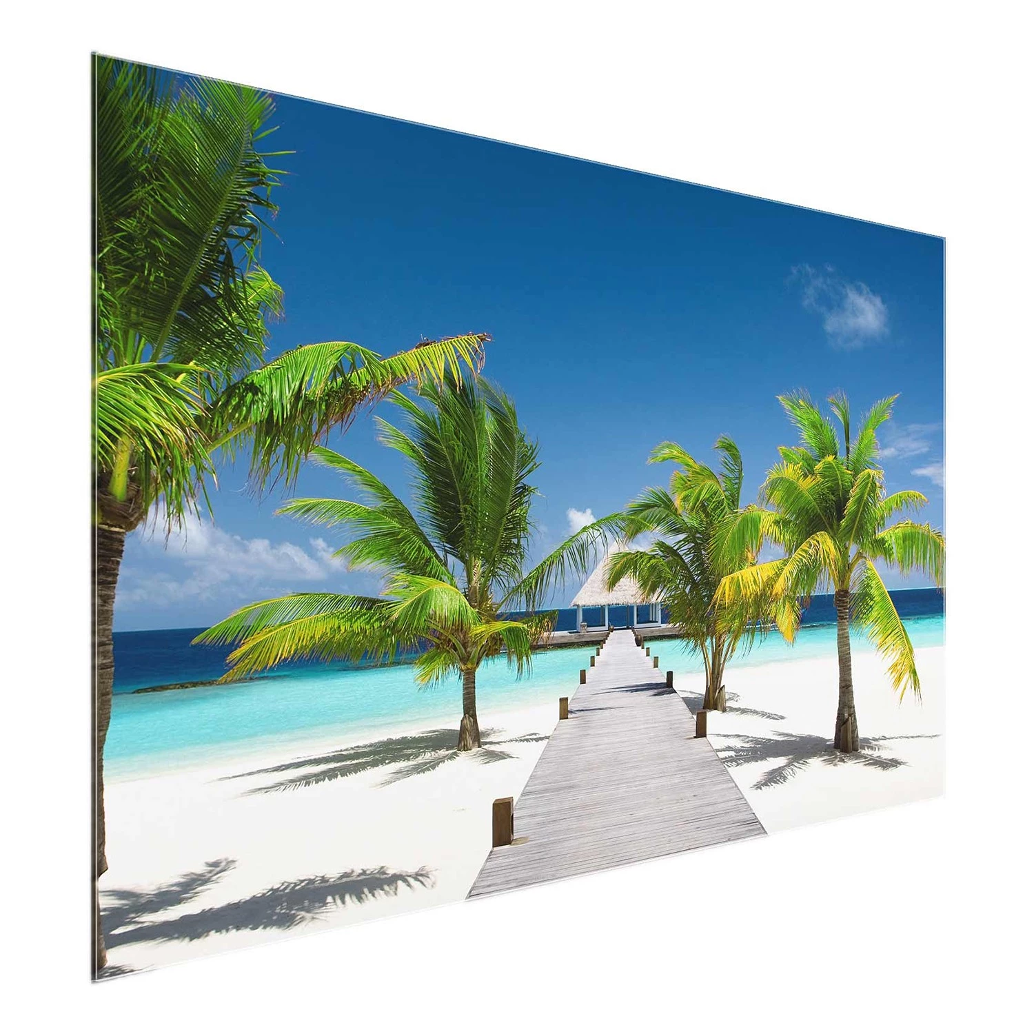 Bilderwelten Tableau en verre Catwalk to Paradise - Bleu - 80 x 30 x 0,4 cm - 80 x 30 cm â Image 7