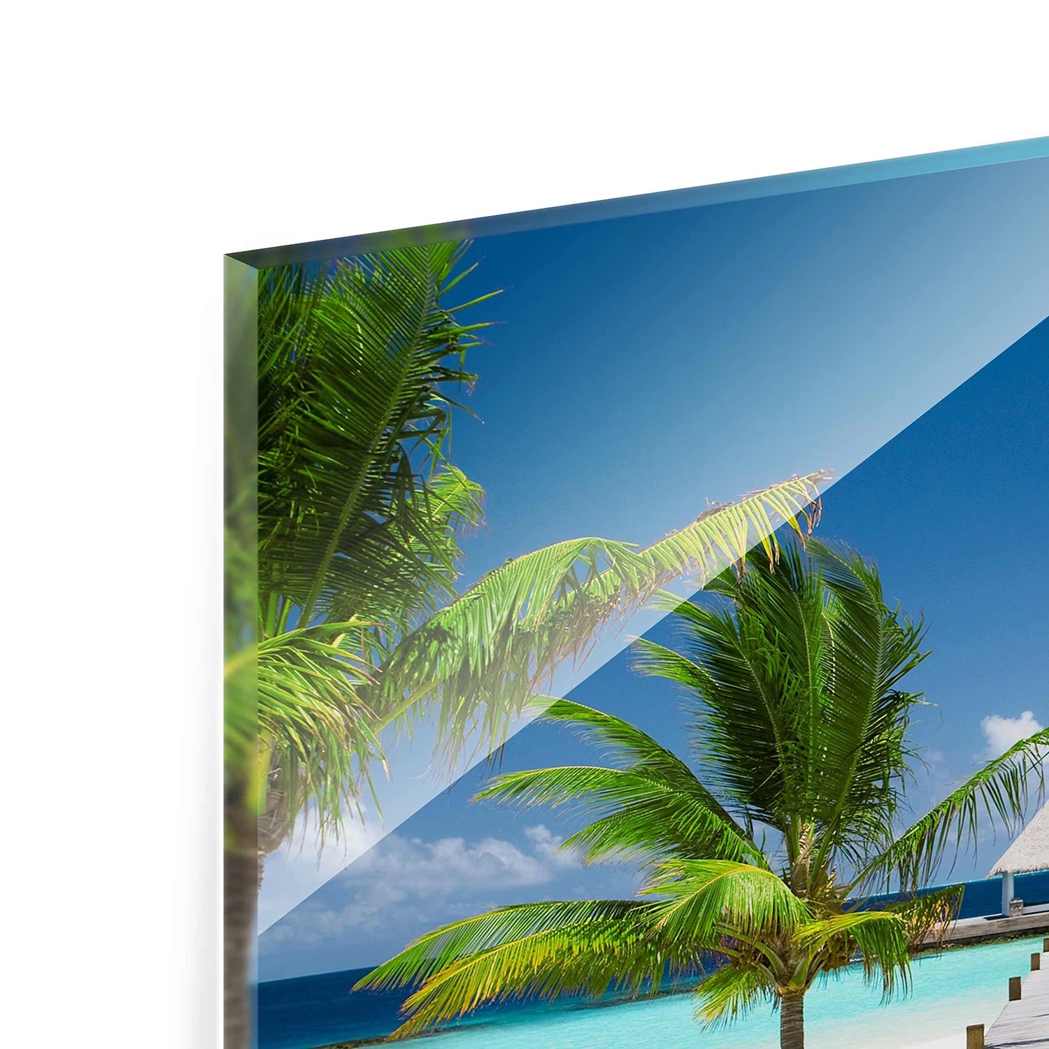 Bilderwelten Tableau en verre Catwalk to Paradise - Bleu - 80 x 30 x 0,4 cm - 80 x 30 cm â Image 8