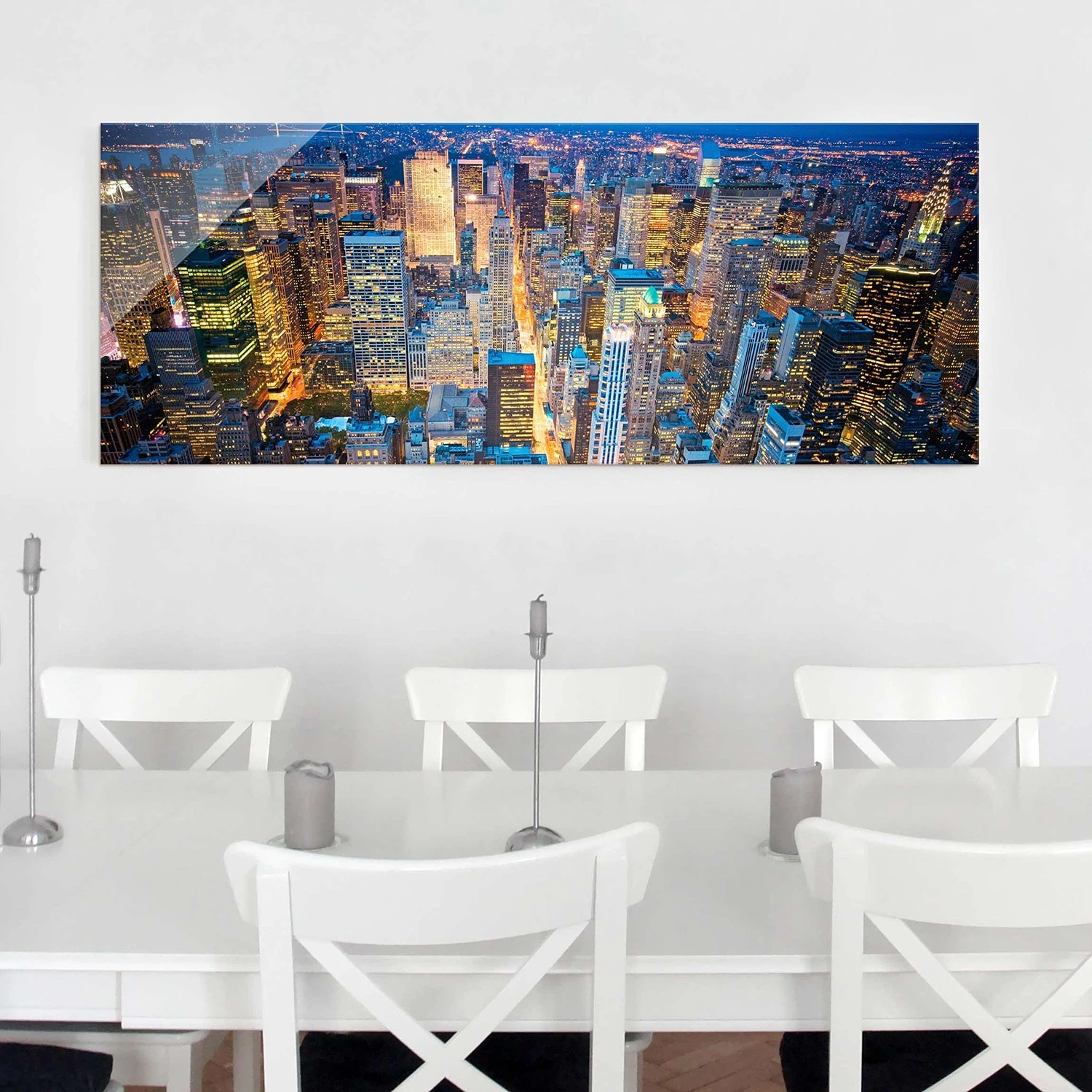 Bilderwelten Tableau en verre Midtown Manhattan - Bleu - 125 x 50 x 0,4 cm - 125 x 50 cm â Image 4