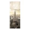 Bilderwelten Tableau en verre Manhattan Dawn I - Beige - 125 x 50 x 0,4 cm - 125 x 50 cm