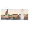Bilderwelten Tableau en verre Hamburg Alster - Multicolore - 80 x 30 x 0,4 cm - 80 x 30 cm