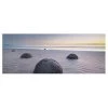 Bilderwelten Tableau en verre Moeraki Boulders - Multicolore - 125 x 50 x 0,4 cm