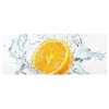 Bilderwelten Tableau en verre Orange fraiche - Orange - 80 x 30 x 0,4 cm - 80 x 30 cm