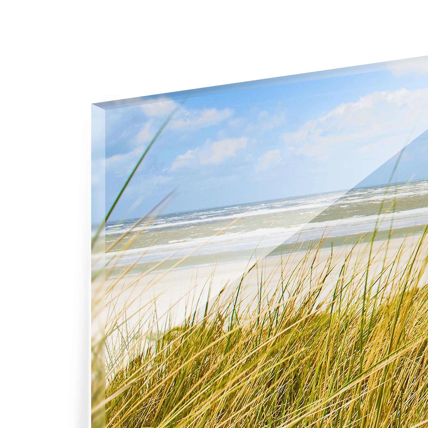 Bilderwelten Tableau en verre Bord de mer - Bleu - 125 x 50 x 0,4 cm â Image 8