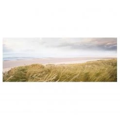 Bilderwelten Tableau en verre Dunes de rêve - Beige - 125 x 50 x 0,4 cm