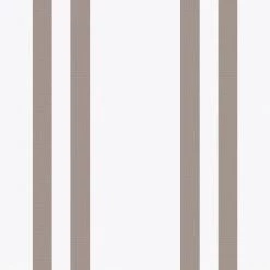 Papier peint intissé Rayures - Marron / Blanc