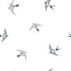 Superfresco Papier peint intissé Hirondelles - Blanc - 0,52 x 10,05 x 0,02 m