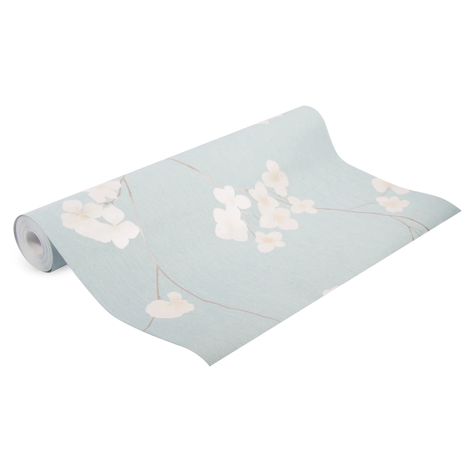 Papier peint intissé Fleurs - Bleu - 0,52 x 10,05 x 0,02 m – Image 5