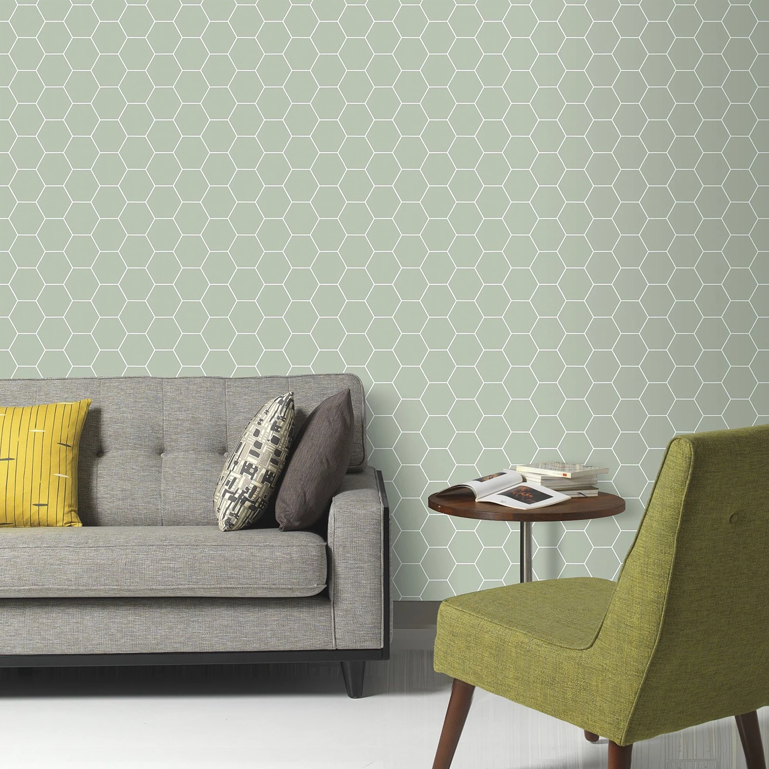 Superfresco Papier peint intissé Nid d’abeilles - Vert - 0,52 x 10,05 x 0,02 m – Image 2