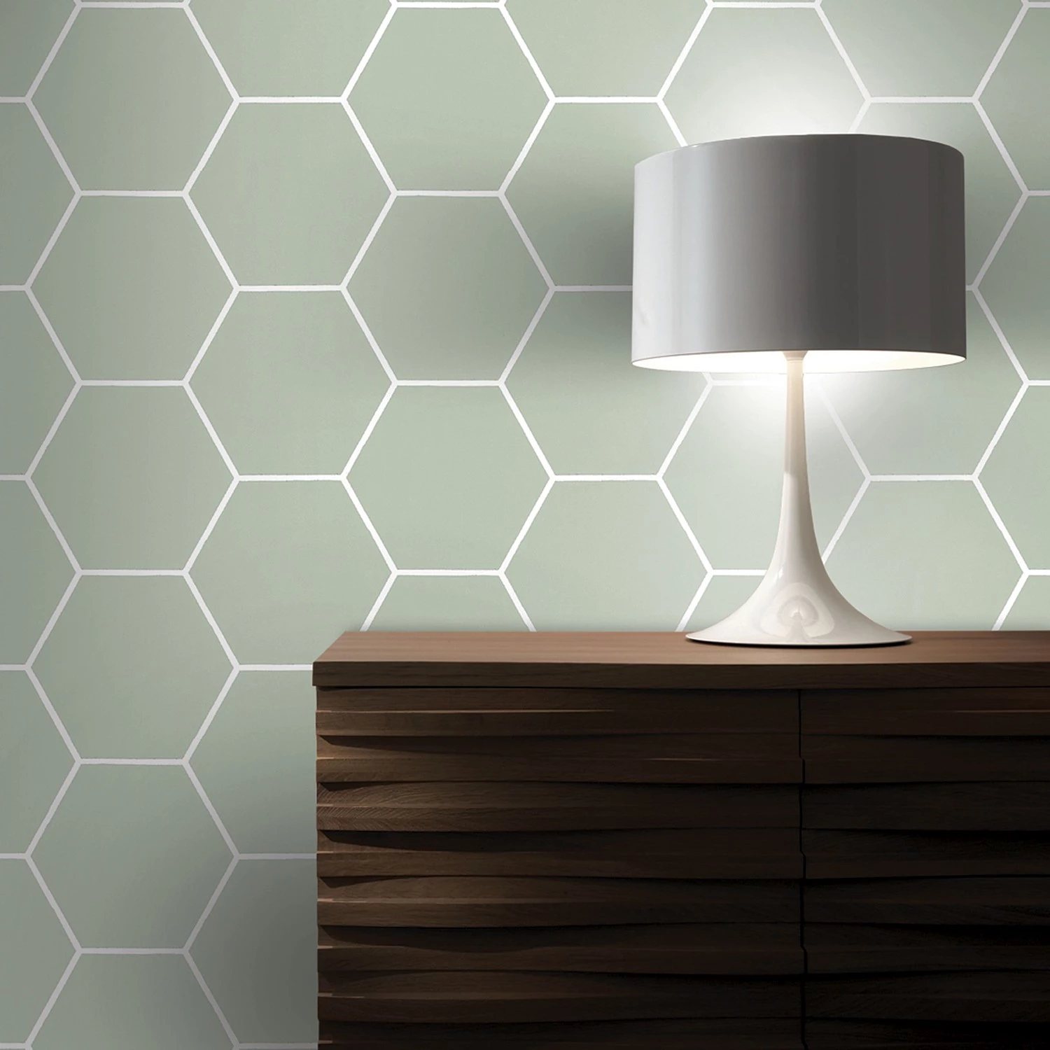 Superfresco Papier peint intissé Nid d’abeilles - Vert - 0,52 x 10,05 x 0,02 m – Image 3