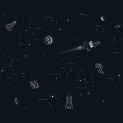 VT Wonen Papier peint intissé Vtwonen Space - Noir - 3 x 3 x 0,02 m