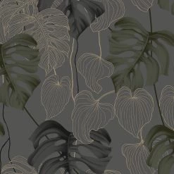 WOW Papier peint intissé Paradiso - Gris - 0,52 x 10,05 x 0,02 m