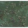 Papier peint intissé Chinese Blossom - Vert