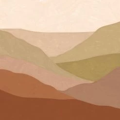 Art for the Home Papier peint intissé Landscape - Beige - 3 x 2,8 x 0,02 m