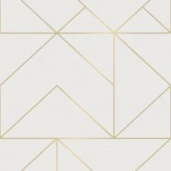 Superfresco Papier peint intissé Geo - Argenté - 0,52 x 10,05 x 0,02 m