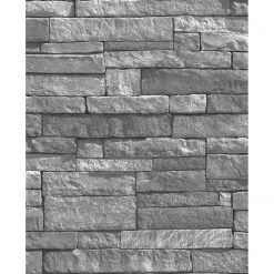 WOW Papier peint intissé Ledgstone - Gris - 0,52 x 10,05 x 0,02 m