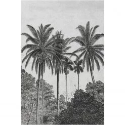 Art for the Home Papier peint intissé Palmes - Gris - 2 x 3 x 0,02 m