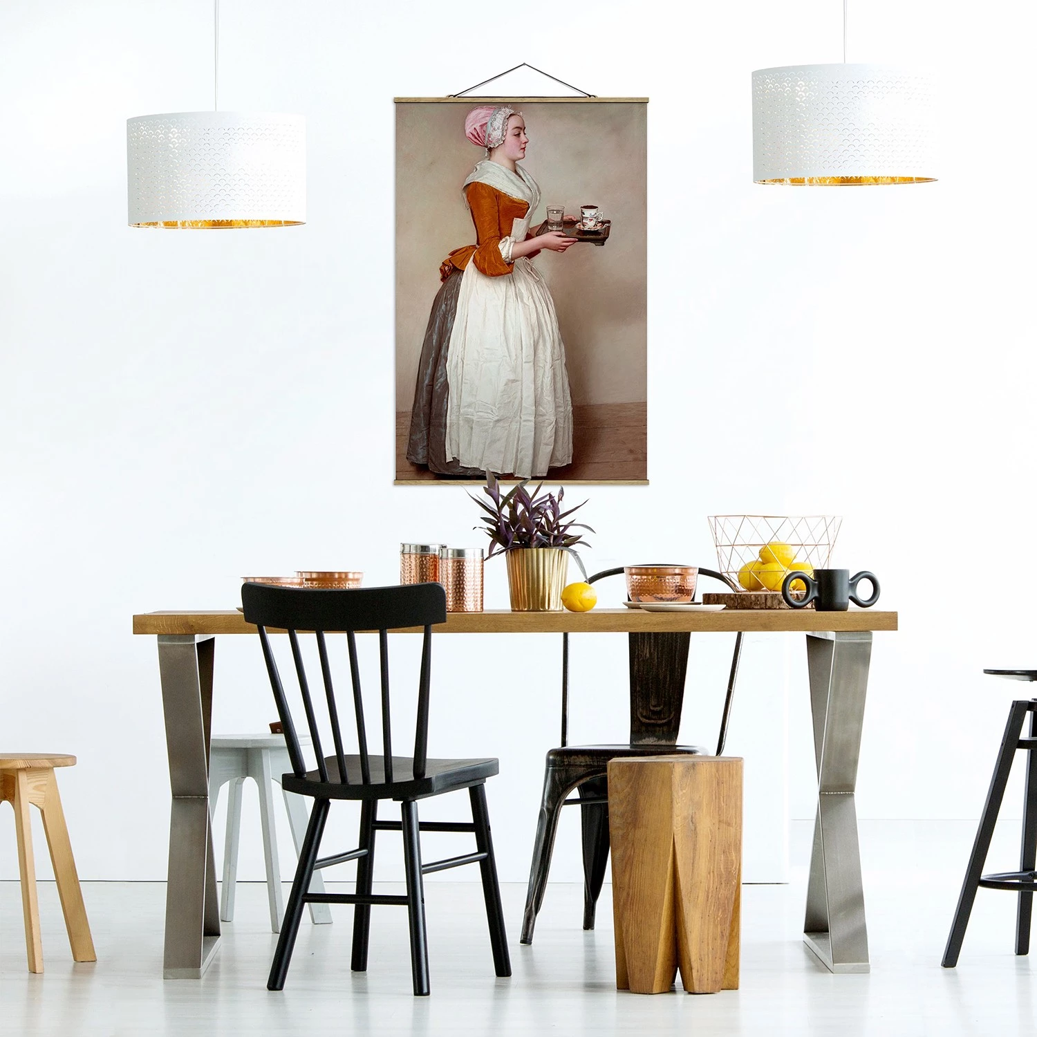 Bilderwelten Tableau déco La servante au chocolat - 100 x 150 cm – Image 4