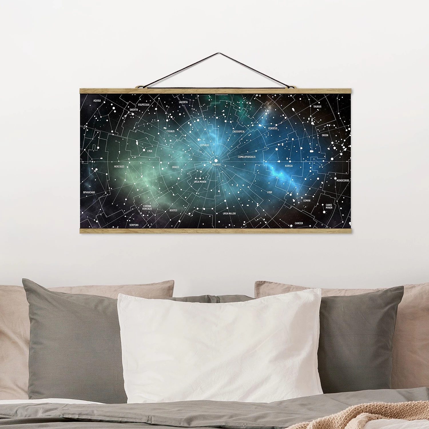 Bilderwelten Tableau déco Carte des étoiles - 50 x 25 cm – Image 2