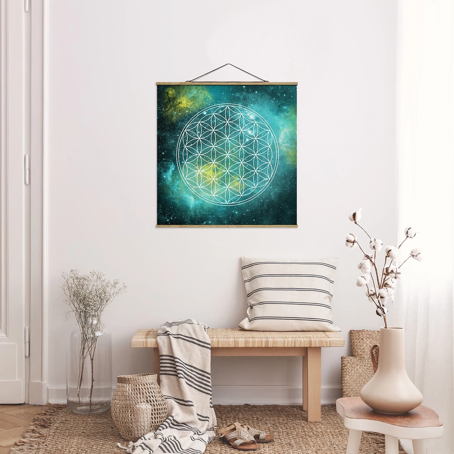 Bilderwelten Tableau déco Fleur de vie - 50 x 50 cm – Image 4