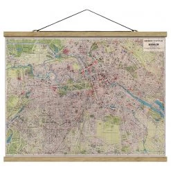 Bilderwelten Tableau déco Carte de Berlin vintage - 80 x 60 cm