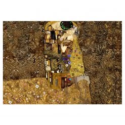 Artgeist Papier peint Klimt Golden Kiss - Intissé - Multicolore - 150 x 105 cm
