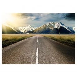 Artgeist Papier peint intissé The Long Road - Intissé - Multicolore - 250 x 175 cm