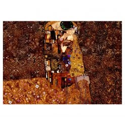 Artgeist Papier peint intissé Klimt Image of Love - Intissé - Multicolore - 200 x 140 cm