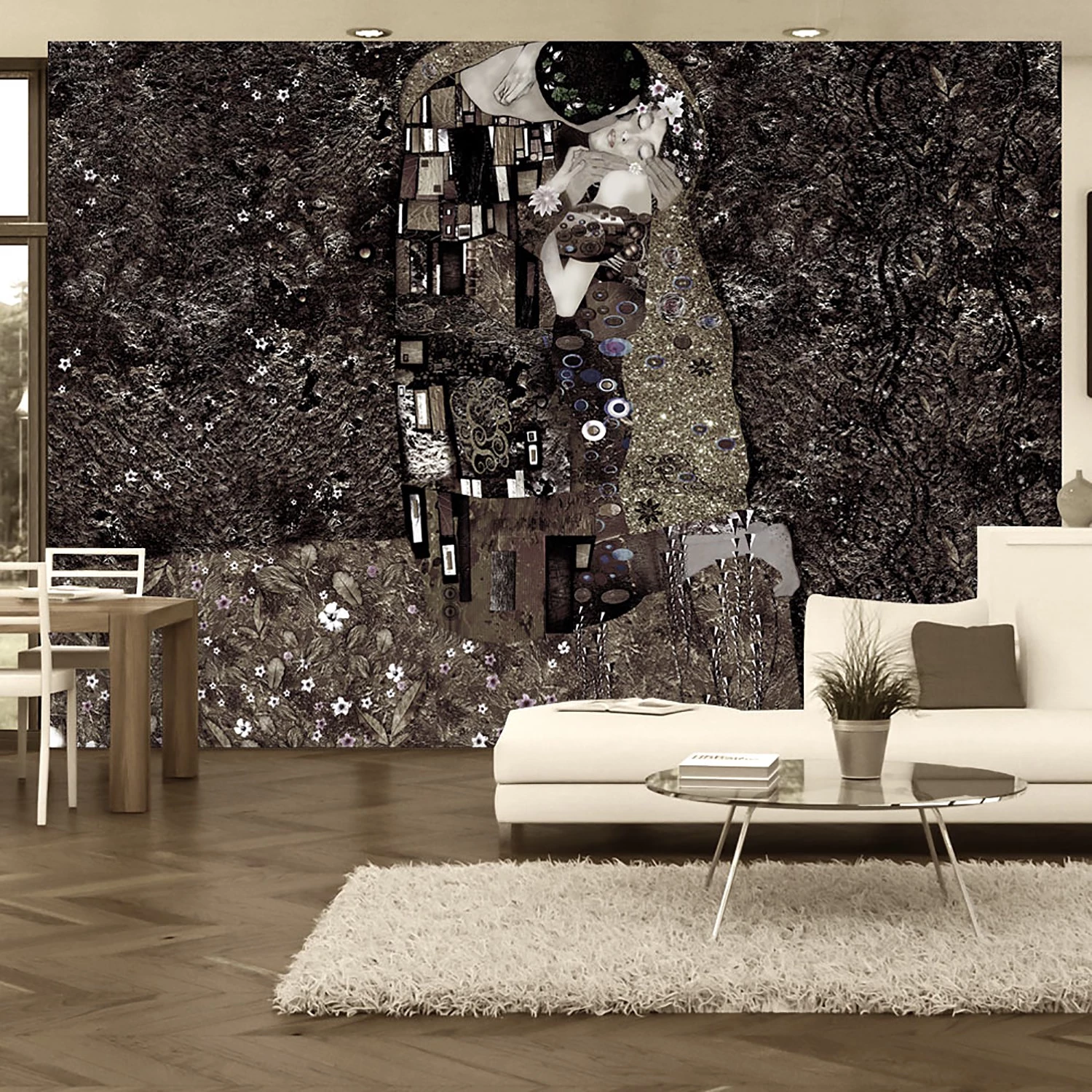 Artgeist Papier peint Klimt Recalling Tenderness - Intissé - Multicolore - 300 x 210 cm – Image 2
