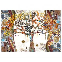 Artgeist Papier peint intissé Decorated Tree - Intissé - Multicolore - 150 x 105 cm