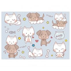 Artgeist Papier peint intissé Childhood Friends - Intissé - Multicolore - 200 x 140 cm