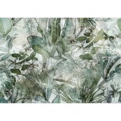 Artgeist Papier peint intissé Light Dew - Intissé - Vert / Beige - 250 x 175 cm
