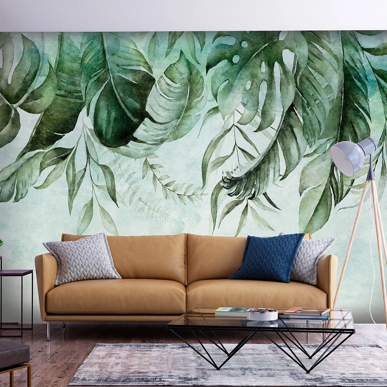 Artgeist Papier peint intissé Green Story - Intissé - Vert / Beige - 400 x 280 cm – Image 2