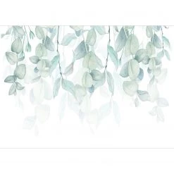 Artgeist Papier peint intissé Pastel Flora - Intissé - Beige / Vert - 400 x 280 cm