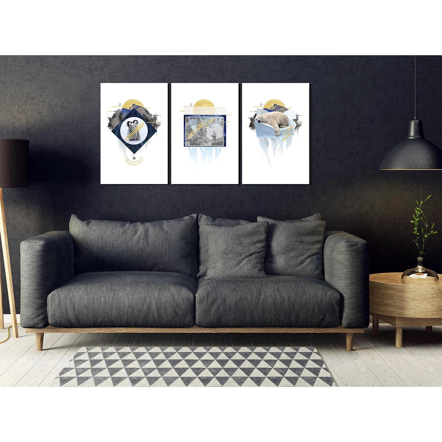 Artgeist Tableau déco Antarctica Collection - Bois manufacturé et toile - Multicolore – Image 2