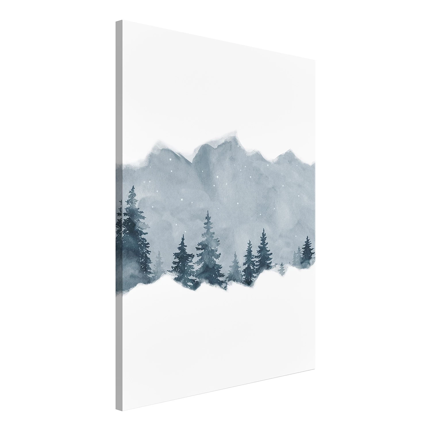 Artgeist Tableau déco Slice of Siberia - Bois manufacturé et toile - Blanc / Gris – Image 3