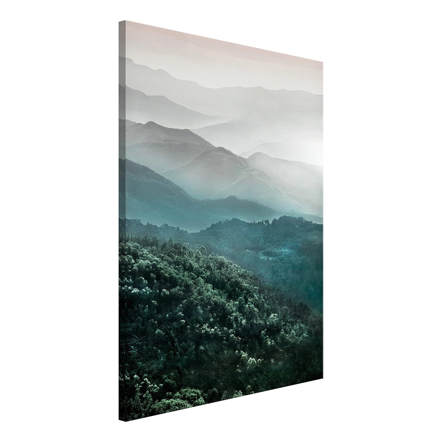 Artgeist Tableau déco Beautiful Tuscany - Bois manufacturé et toile - Multicolore – Image 3