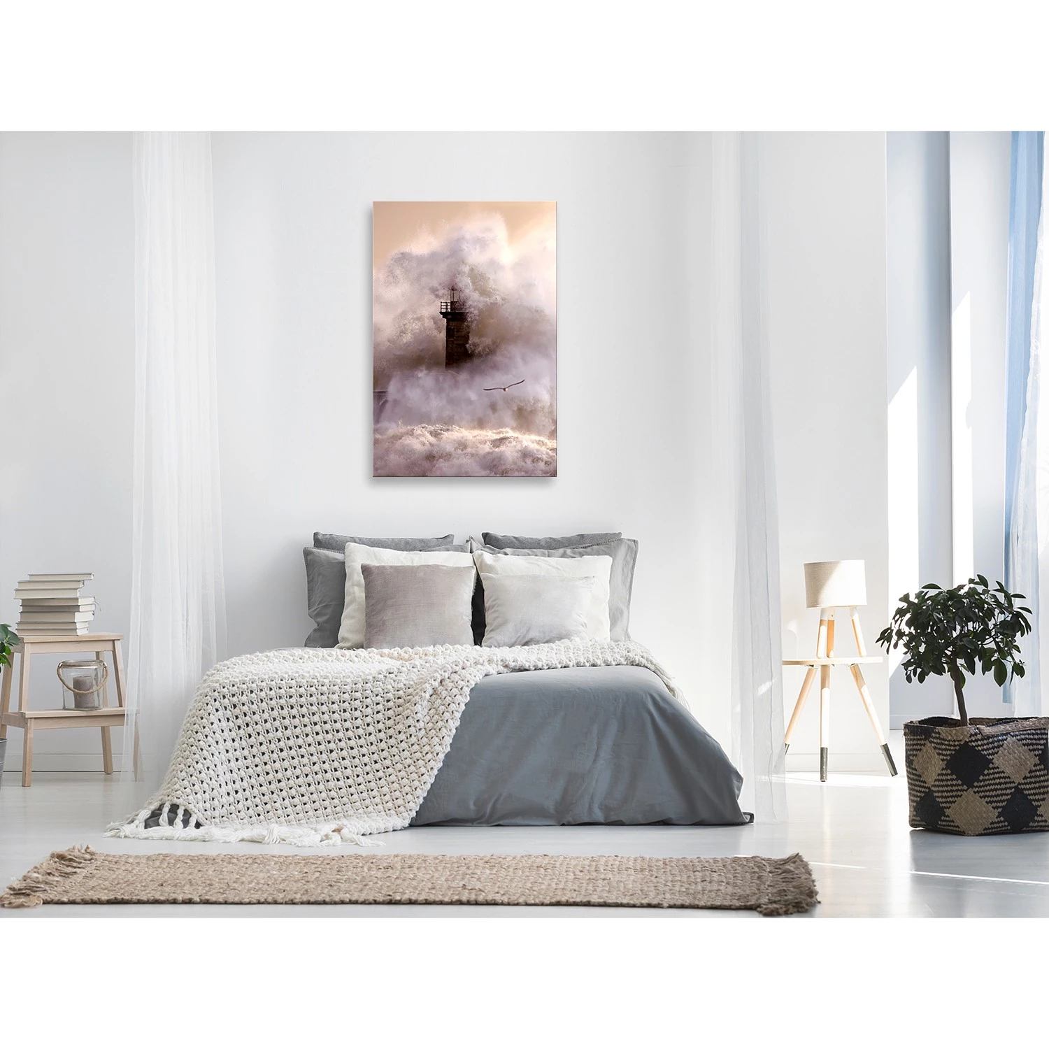 Artgeist Tableau déco Storm - Bois manufacturé et toile - Multicolore – Image 2