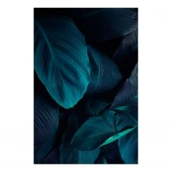 Artgeist Tableau déco Night in the Jungle - Bois manufacturé et toile - Vert