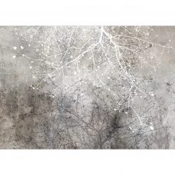 Artgeist Papier peint Clear Branching - Intissé - Noir / Blanc - 300 x 210 cm