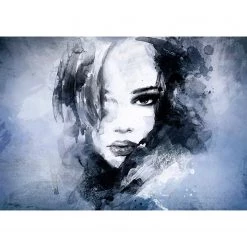 Artgeist Papier peint Dream Girl - Intissé - Bleu - 200 x 140 cm