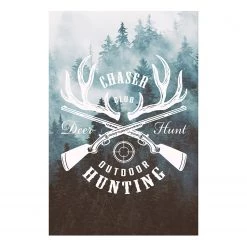 Artgeist Tableau déco Hunting - Bois manufacturé et toile - Multicolore