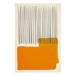 Artgeist Tableau déco Rain on the Beach - Bois manufacturé et toile - Multicolore