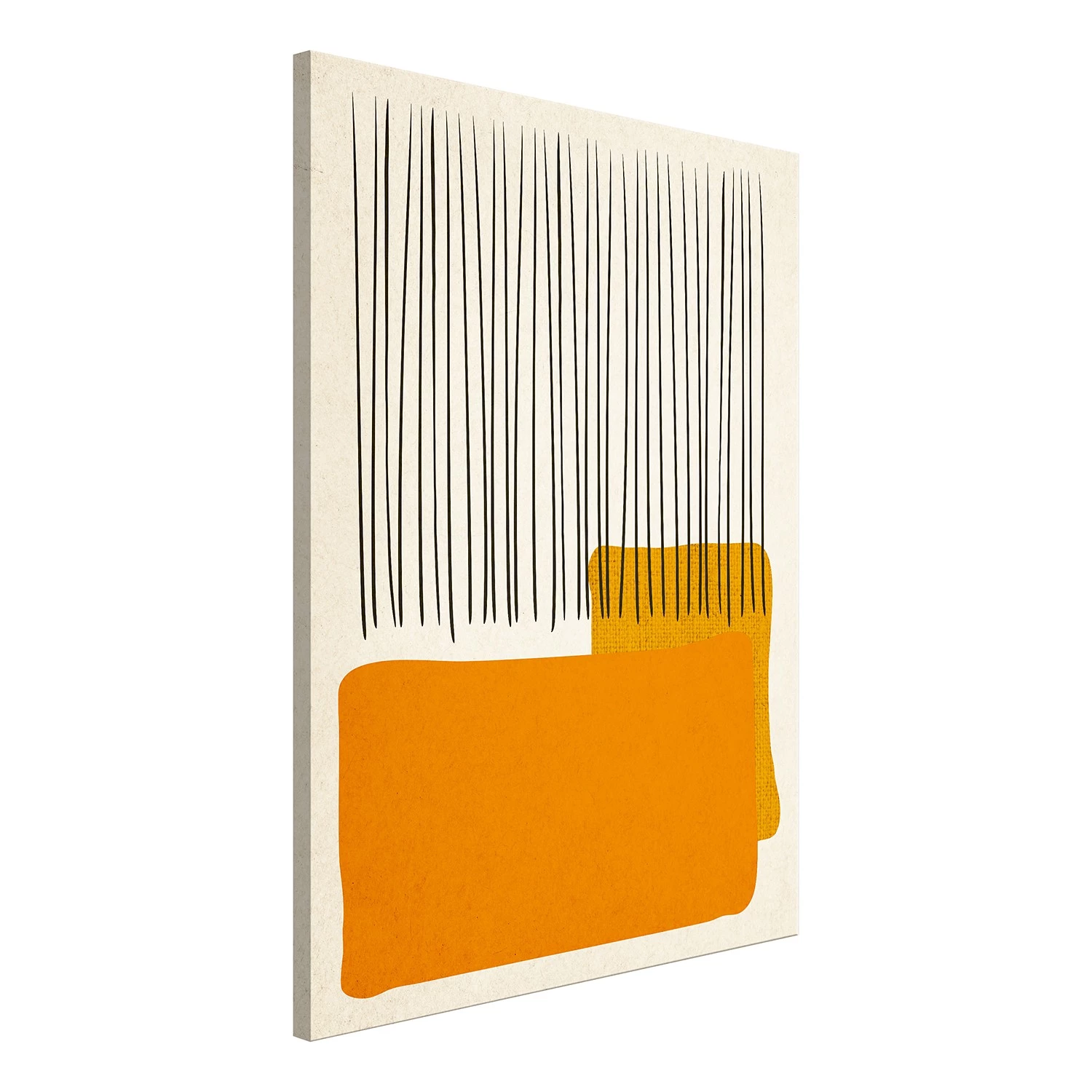 Artgeist Tableau déco Rain on the Beach - Bois manufacturé et toile - Multicolore – Image 3