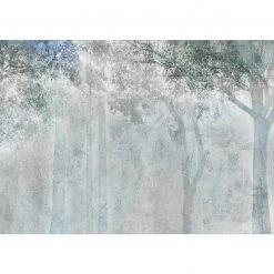 Artgeist Papier peint Echo Tree - Intissé - Gris - 400 x 280 cm