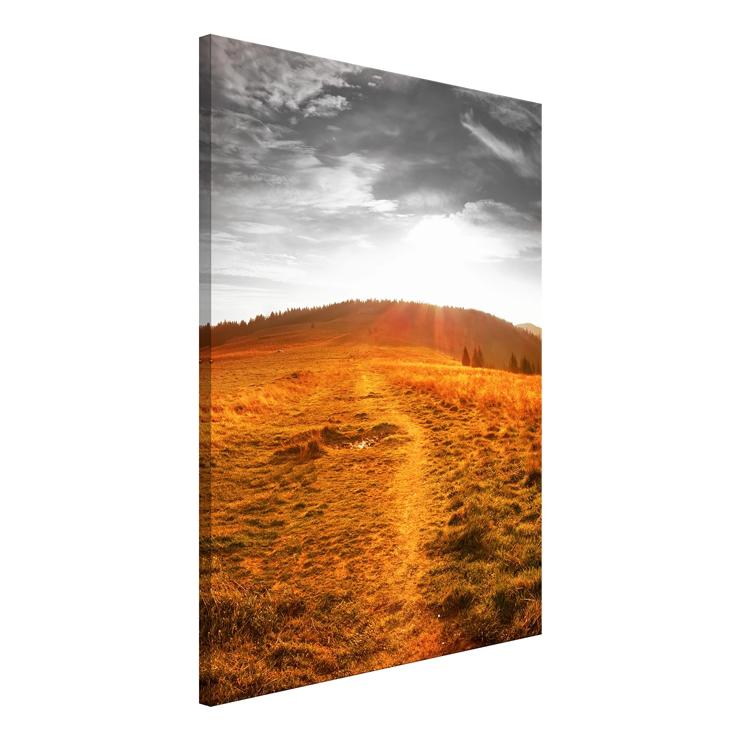 Artgeist Tableau déco Idyll - Bois manufacturé et toile - Multicolore – Image 3