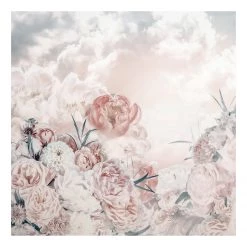 Komar Papier peint intissé Blossom Clouds - Intissé - Rose / Blanc