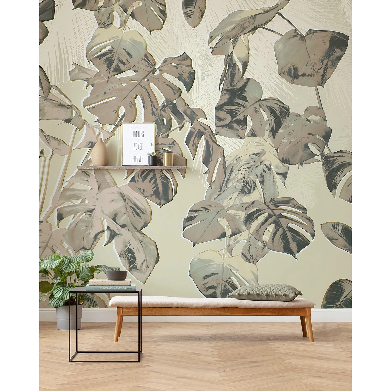 Komar Papier peint intissé Trésor - Intissé - Jaune / Gris – Image 2