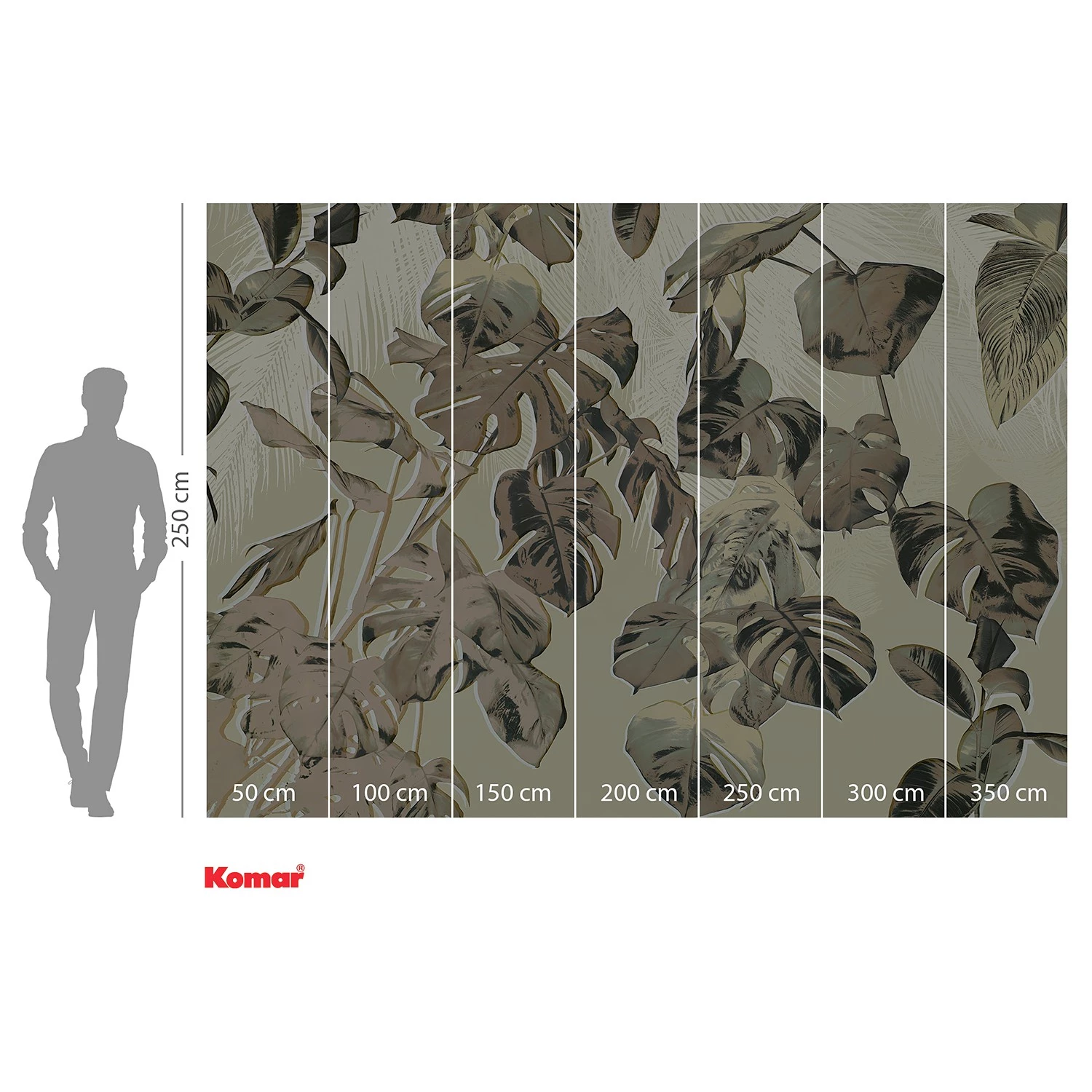 Komar Papier peint intissé Trésor - Intissé - Jaune / Gris – Image 4