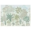 Komar Papier peint intissé Milla de Palma - Intissé - Vert / Bleu